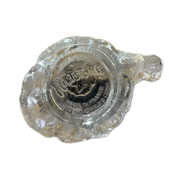 Vintage Flintstones Glass Mug Set - Clear, McDonald’s 1993 Made in France - Picture 5 of 6